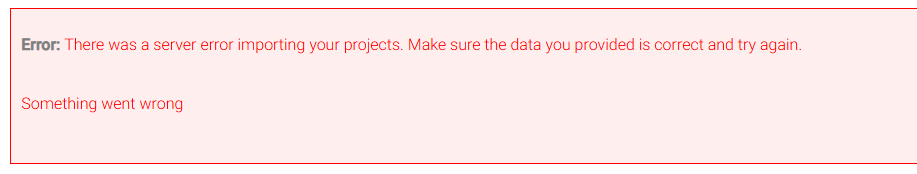 DDx bulk upload error